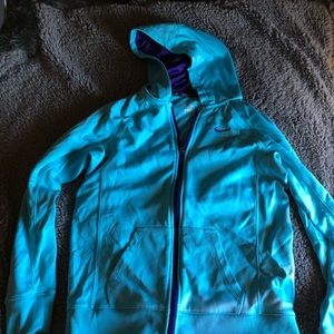 Therma fit Nike blue hoodie